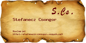 Stefanecz Csongor névjegykártya